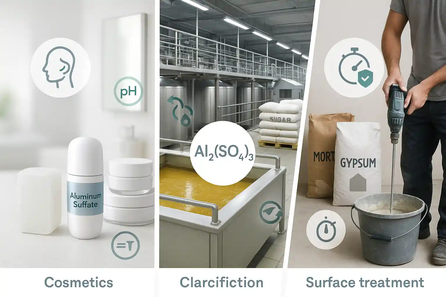 سایر کاربردهای سولفات آلومینیوم در صنعت و زندگی